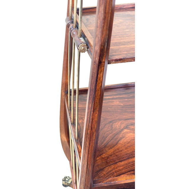 Regency Rosewood and Brass Whatnot, 1835 For Sale - Image 9 of 17