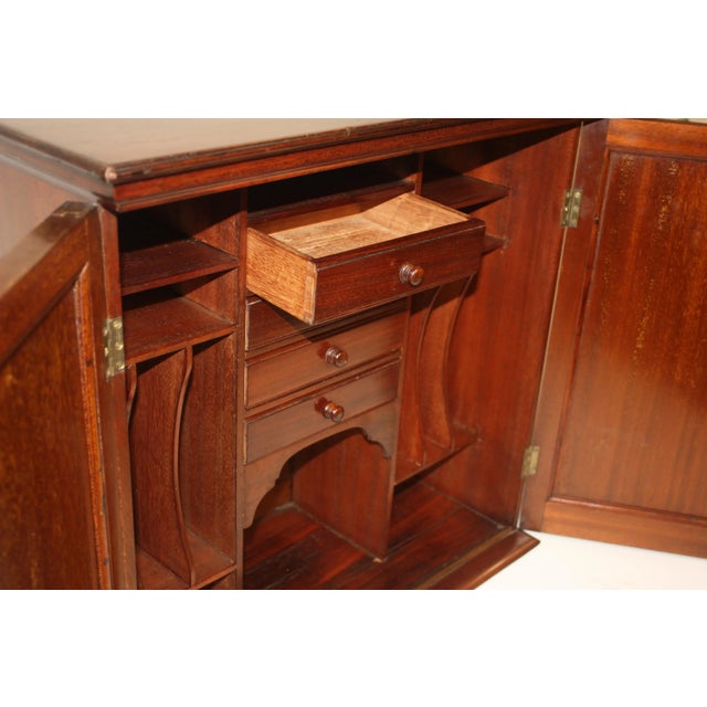 Mid 19th Century Campaign Hanging Desk Cabinet For Sale - Image 5 of 10