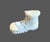 Alabaster Miniature Hand Carved Marble/Alabster Man’s Work Boot, 1.25” H For Sale - Image 8 of 8