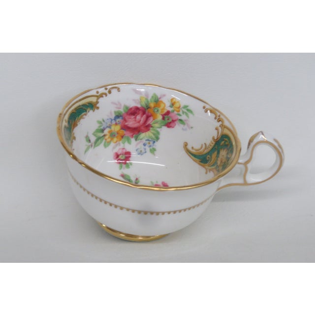 Royal Stafford Gloria Bone China Flowers Tea Cup and Saucer Set 4510b For Sale - Image 15 of 16