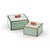 Traditional Faux Coral Boxes, Sea Mist, Set of 2 For Sale - Image 3 of 3