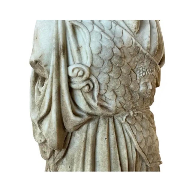 Greek Roman Marble Torso Sculpture on Iron Stand, 20th Century, Italy For Sale - Image 13 of 18