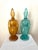 Italian Pair of Bischoff Mid Century Punchinello Glass Decanters For Sale - Image 3 of 7