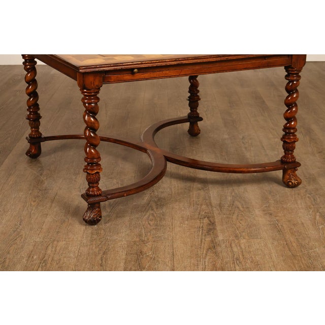 Jonathan Charles Square Top Oyster Coffee Table With Slides For Sale - Image 12 of 18