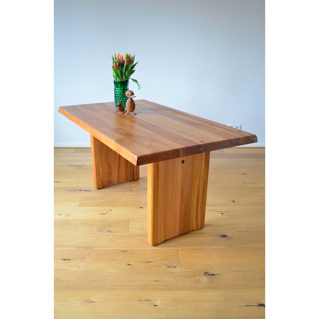 Brutalist Vintage French T14 Dining Table by Pierre Chapo, 1960s For Sale - Image 3 of 18