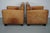 Vintage Dutch Cognac Leather Club Chairs, 1970s, Set of 2 For Sale - Image 4 of 18