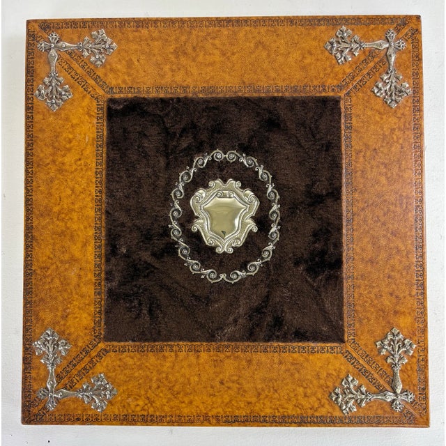 Vintage Hand Tooled Leather Parchment Book by Maitland Smith. For Sale - Image 10 of 10