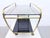 Streamline Bar Trolley in Brass and Glass, 1950s For Sale - Image 16 of 18