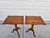 American Petite Pine Flip Top Pedestal Side Tables Candle Stands For Sale - Image 3 of 11