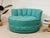 Green 1960’s Round Vintage Club Chair For Sale - Image 8 of 10