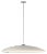 Large White Headhat Plate Pendant Lamp by Santa & Cole For Sale