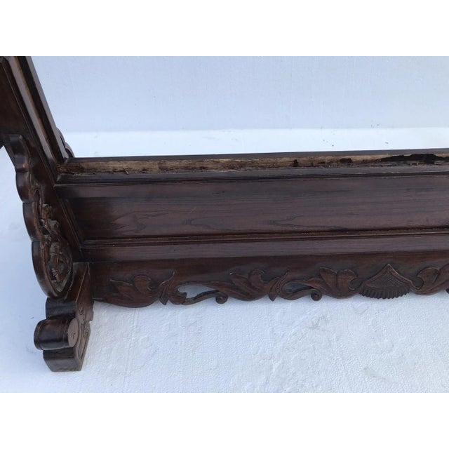Wood Large Antique Mid 19th Century Wood Stand for a Screen or Painting For Sale - Image 7 of 13