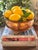 Rustic European Vintage Hammered Copper Footed Cachepot Bowl With Brass Ring Handles, 10.5” For Sale - Image 3 of 11