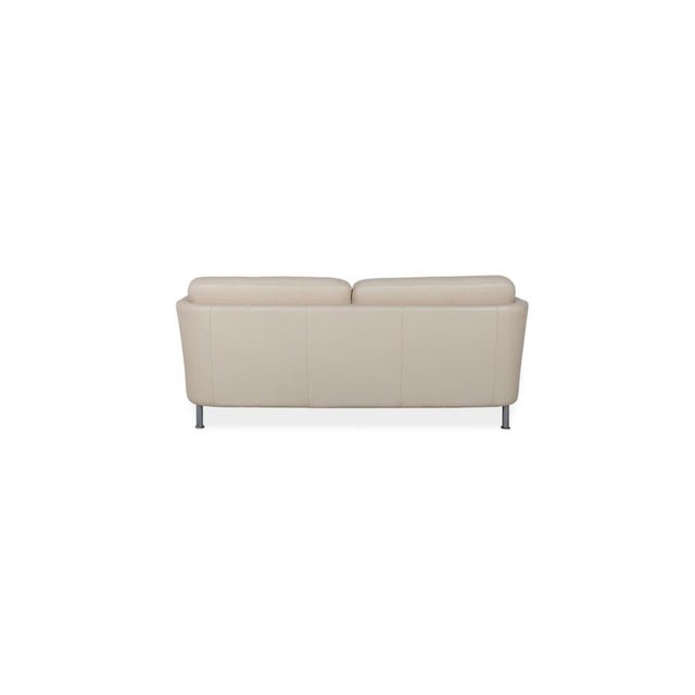 Cream Leather Nimbus Three-Seater Sofa with Manual Function from Intertime For Sale - Image 17 of 18