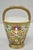 Antique Nippon Morimura Art Deco Hand Painted Porcelain Top Handle Bucket Vase For Sale - Image 11 of 17