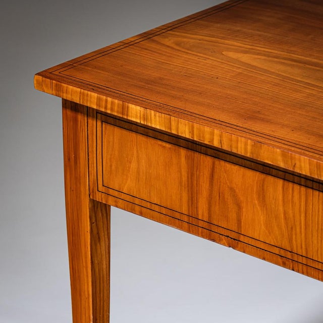 Tan Biedermeier Table in Cherrywood, 1820 For Sale - Image 8 of 10