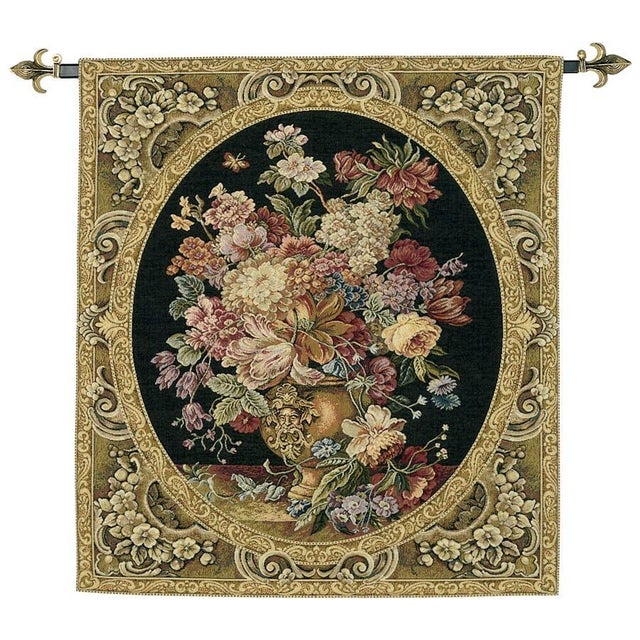 This beautiful tapestry is woven on a jacquard loom by skilled weavers, keeping alive the centuries old tradition of...