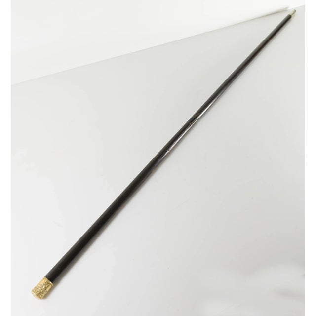 Early 20th Century Edwardian or Victorian Fancy Gold Filled Dress Cane Walking Stick For Sale In New York - Image 6 of 9