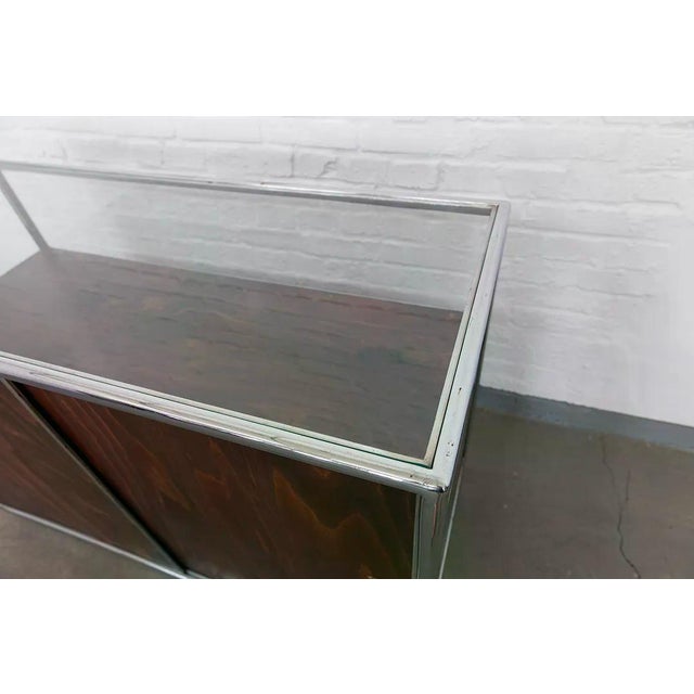 Brown Vintage Bauhaus Display Cabinet, 1930s For Sale - Image 8 of 15