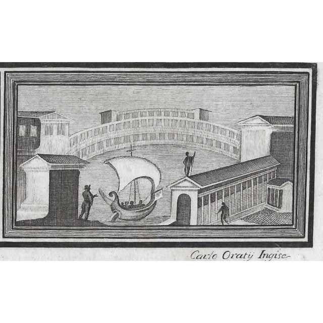Neoclassical 18th Century Italian City Scene Engraving For Sale - Image 3 of 4