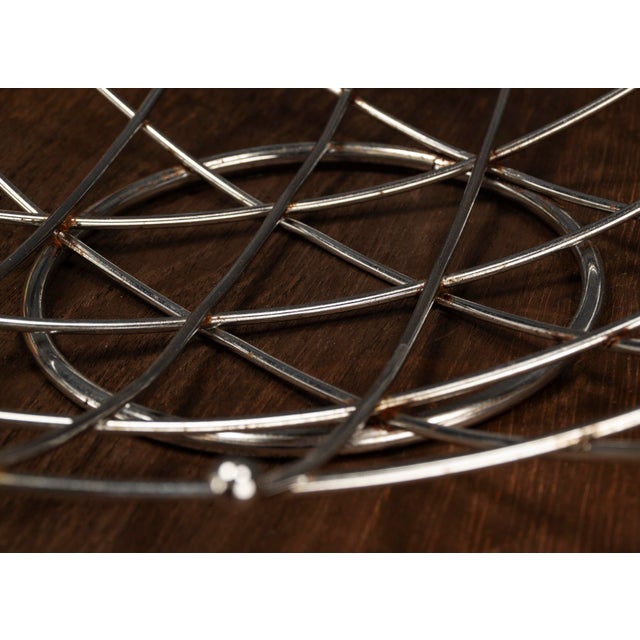 Mid-Century Modern Chrome Wire Fruit Bowl, 1970s For Sale - Image 6 of 9