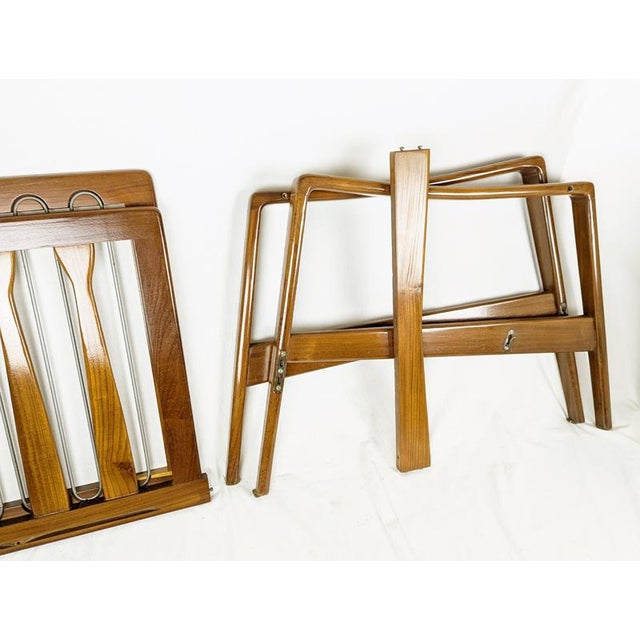 Blue Fabric & Teakwood Armchair by Arne Wahl Iversen for Komfort, 1960s For Sale - Image 13 of 16