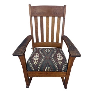 1910s L & Jg Stickley Rocking Chair For Sale