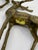 Late 20th Century Vintage Late 20th Century Brass Deer Statues - A Set of 3 For Sale - Image 5 of 9