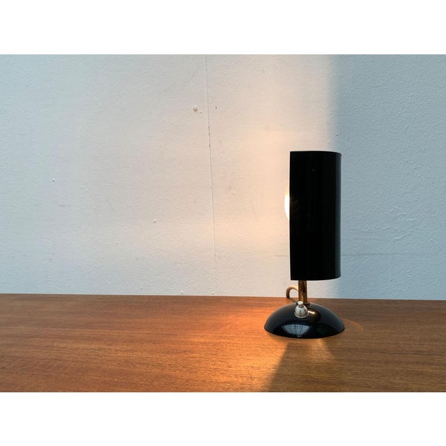 Metal Mid-Century Acrylic Glass Table Lamp, 1960s For Sale - Image 7 of 18
