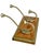 Pair of Vintage French Mid Century Wood and Metal Double Wall Hooks on Wood Plaques For Sale - Image 4 of 18