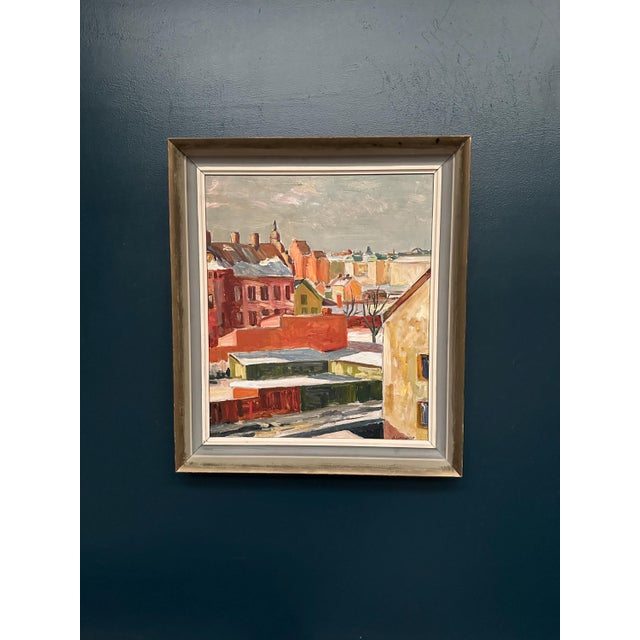 Bertil Lundqvist, Landscape, 1950s, Oil Painting on Panel, Framed For Sale - Image 7 of 18