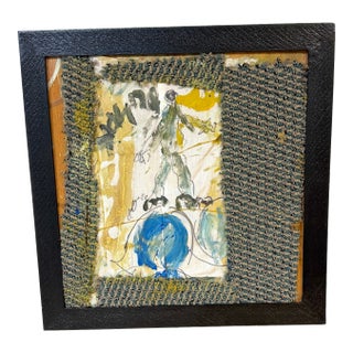 Purvis Young "Walking on the World" Mixed-Media Assemblage on Found Wood For Sale