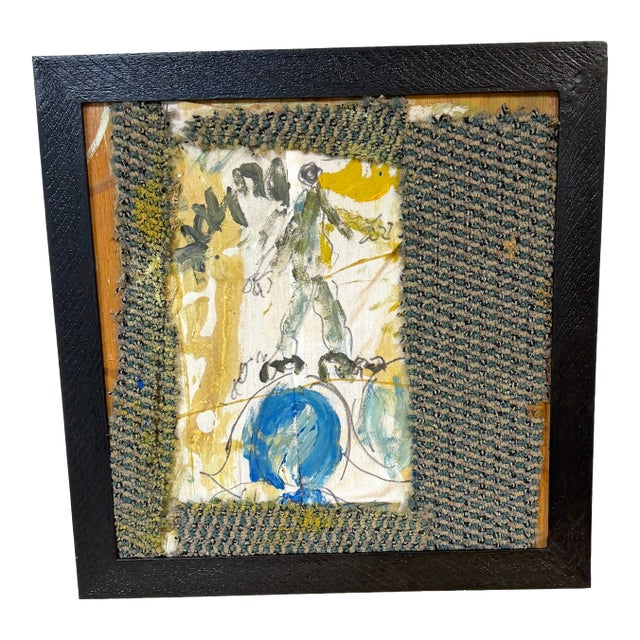 Purvis Young "Walking on the World" Mixed-Media Assemblage on Found Wood For Sale