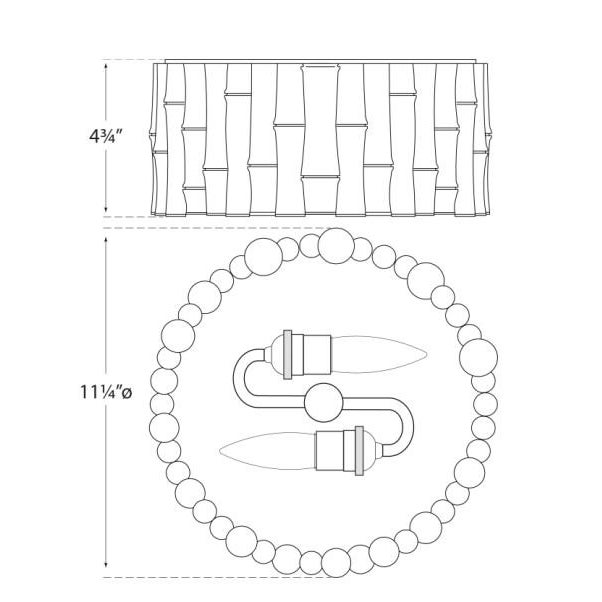 Transitional Alexa Hampton for Visual Comfort Signature Frank Small Flush Mount in White with Frosted Glass For Sale - Image 3 of 3