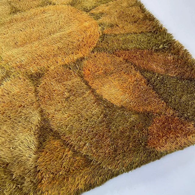 Scandinavian Rya Rug by Ritva Potila for Finnrya Oy AB, 1950 For Sale - Image 9 of 18