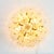 Gold Large Mid-Century Murano Glass & Brass Flower Ceiling Light by Ernst Palme, Germany, 1970s For Sale - Image 8 of 12