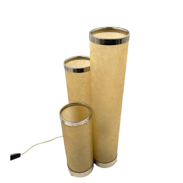 Hollywood Regency Fiberglass and Brass Table Lamp, Italy, 1970s For Sale - Image 10 of 18