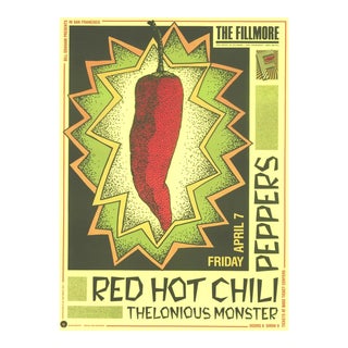 1989 Red Hot Chili Peppers the Fillmore Poster For Sale