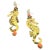 This pair of Italian earrings by Almala features a striking and whimsical design. They are shaped like seahorses, crafted...