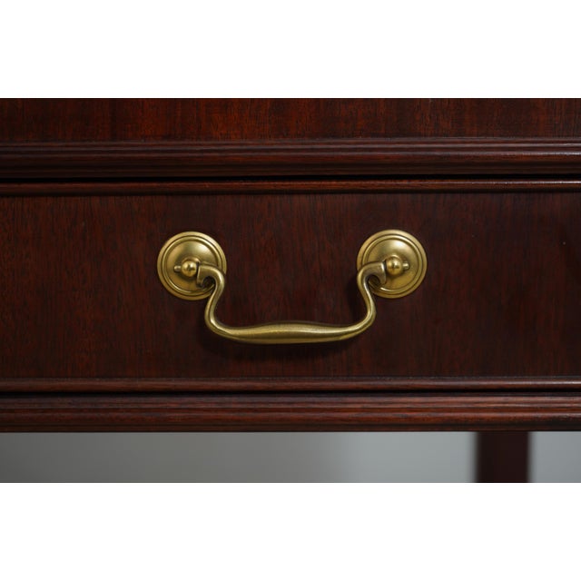 Jofco Mahogany Inlaid Bankers Architects Desk For Sale - Image 12 of 18
