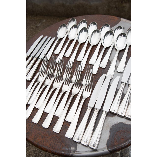 Vintage Art Deco Cutlery Set by François Frionnet, 1940, Set of 35 For Sale - Image 4 of 12
