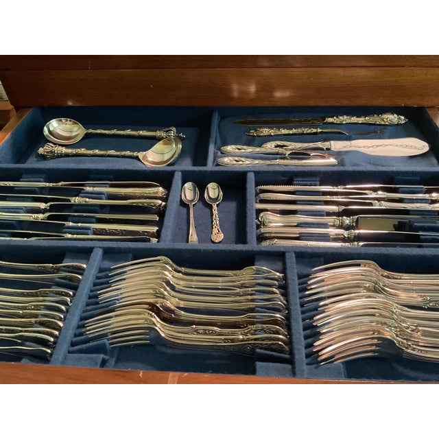 Vintage The Most Sophisticated Flatware 24 Different Place-Setting 210 Pieces Set, Ever Assembled For Sale - Image 18 of 18