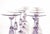 Cyclamen Murano Wine Glass from Cenedese, 1950s, Set of 12 For Sale - Image 16 of 18