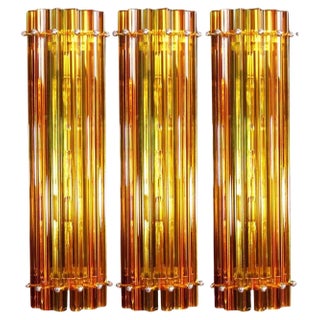 Vintage Italian Wall Sconce, 1990s, Set of 3 For Sale