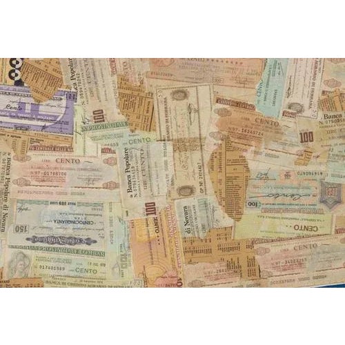 Mixed media and collage mounted on canvas, realized by Padovan in the early 1970s. Not signed. Certificate of authenticity...