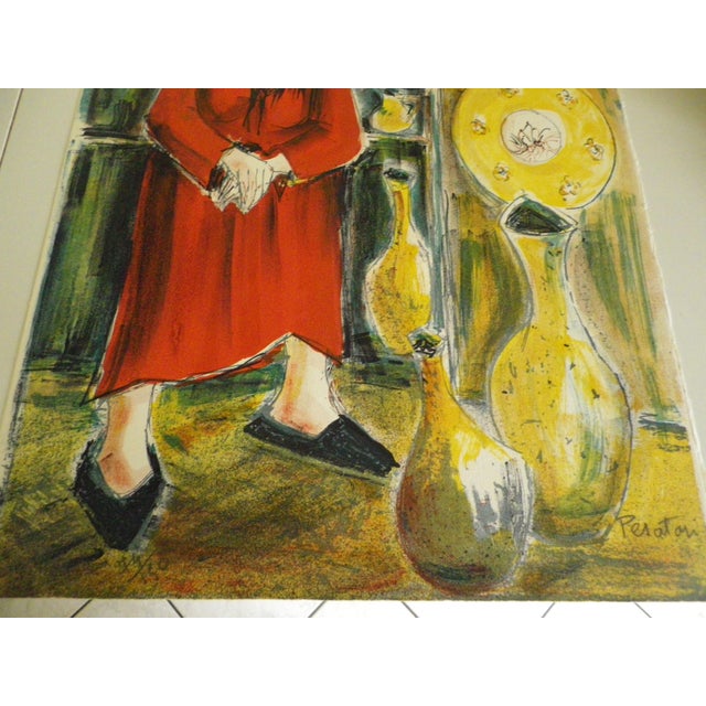 Elie Pesatori, La gare Paris, Paris Liverpool & La femme en rouge, Lithographs, 1970s-1980s, Set of 3 For Sale - Image 7 of 18