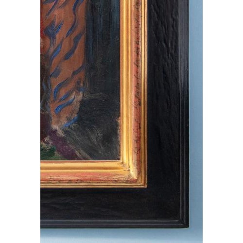 Fernand Dubuis, Study for the Cellist, Oil Painting on Canvas, 1948 For Sale - Image 8 of 11