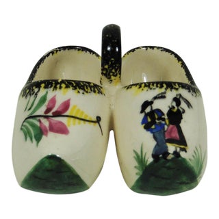 French Quimper Clogs Saltcellar For Sale