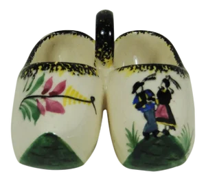 French Quimper Clogs Saltcellar
