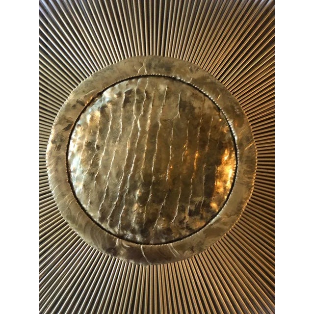 Metal 1970's Signed Casa Devall Starburst Wall Sculpture For Sale - Image 7 of 12